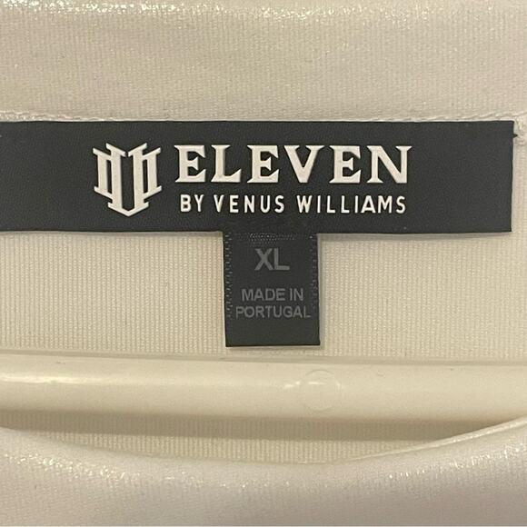 EleVen by Venus Williams Star‎ Traveler White Foiled Neoprene Top NWT  XL - Picture 4 of 10